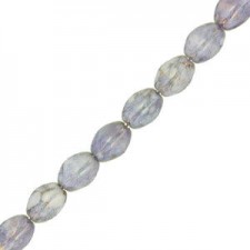 Czech Pinch beads 5x3mm Chalk white teracota copper 03000/15435